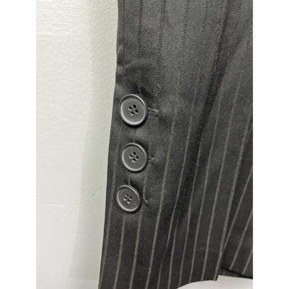 Apt 9 Cropped Dress Pants Womens 10 Ava Fit Black Striped Capri Career‎ NEW - Picture 9 of 9